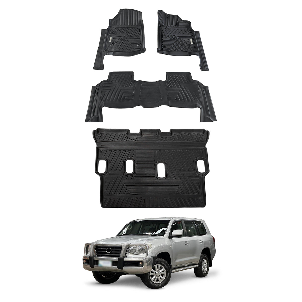 5D Car Floor Mats for Toyota LandCruiser 200 LC200 2007-2012