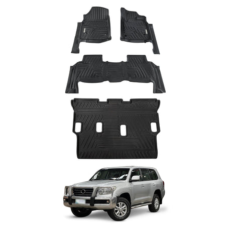 5D Car Floor Mats for Toyota LandCruiser 200 LC200 2007-2012