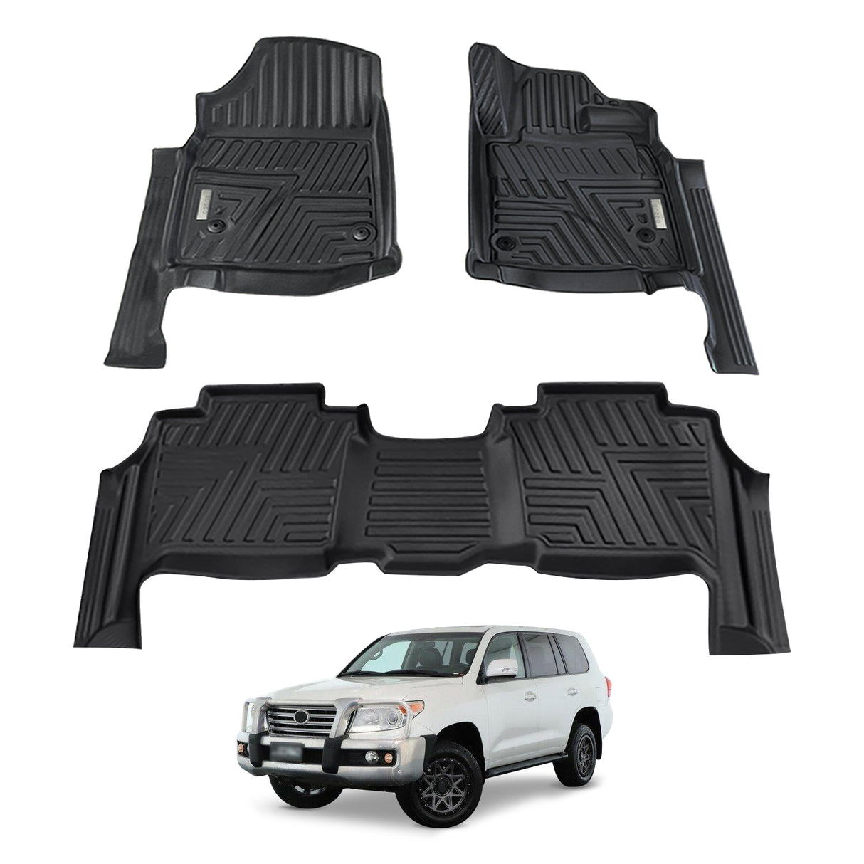 5D Car Floor Mats for Toyota LandCruiser 200 LC200 2007-2012