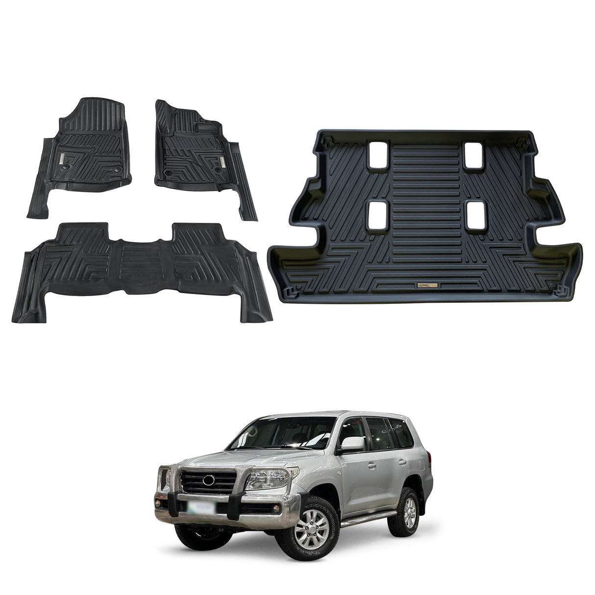 5D Car Floor Mats for Toyota LandCruiser 200 LC200 2007-2012