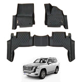 5D Moulded Car Floor Mats for Toyota LandCruiser 300 LC300 2021-Onwards