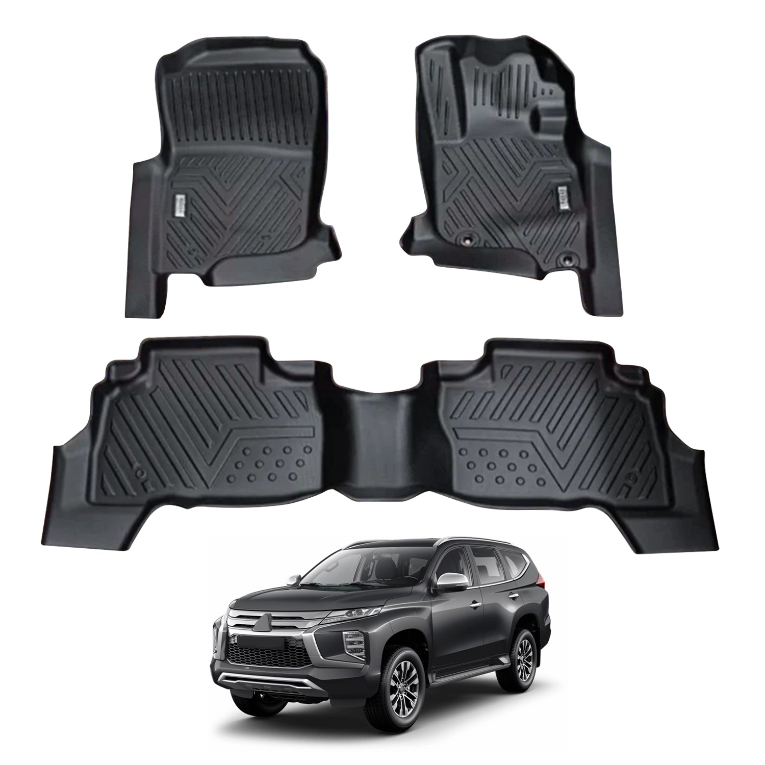5D Car Floor Mats for Mitsubishi Pajero Sport 2015-Onwards