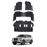 Double-Layer Car Floor Mats for Nissan Patrol Y62 2012-Onwards