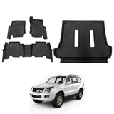 5D Car Floor Mats for Toyota Landcruiser Prado 120 Auto Transmission 2003-2009