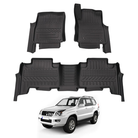 5D Car Floor Mats for Toyota Landcruiser Prado 120 Auto Transmission 2003-2009