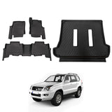 5D Car Floor Mats for Toyota Landcruiser Prado 120 Auto Transmission 2003-2009