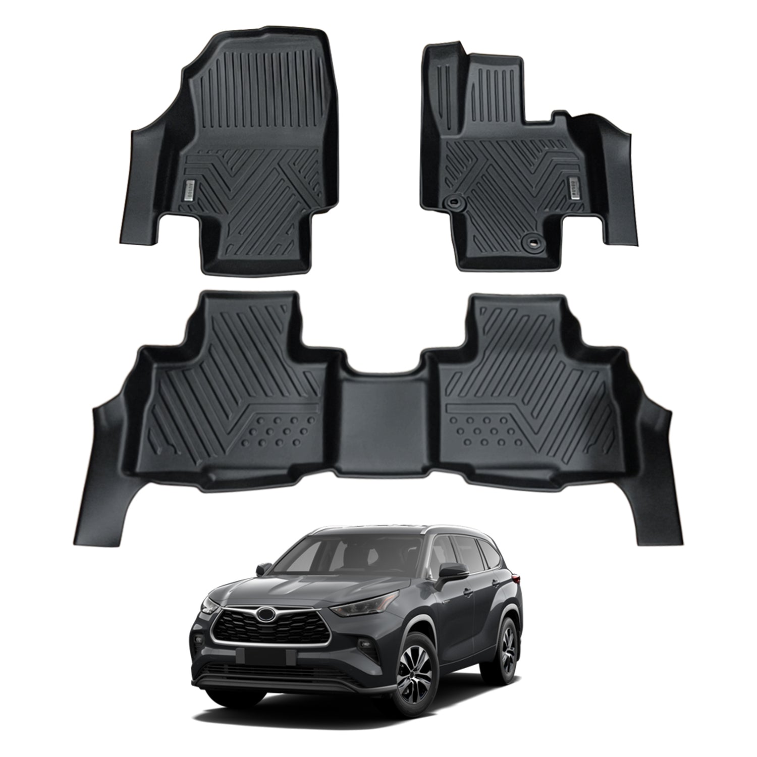 5D Car Floor Mats for Toyota Kluger 2021-Onwards