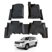 5D Car Floor Mats for Toyota LandCruiser Prado 150 Series 7 Seats 2009-Onwards