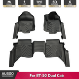 5D Car Floor Mats for Mazda BT-50 BT50 UP Series Dual Cab 2011-2020