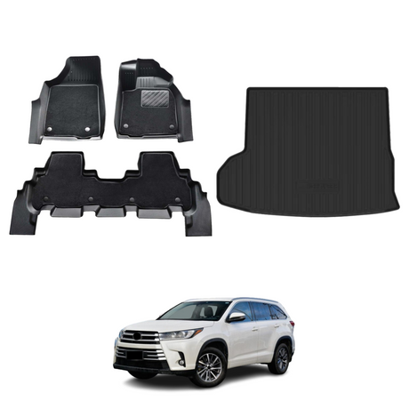 Double-Layer Car Floor Mats for Toyota Kluger 2013-2021