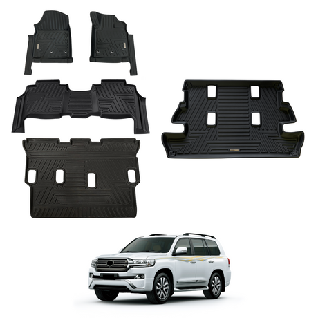 5D Moulded Car Floor Mats for Toyota LandCruiser 200 LC200 2012-2021