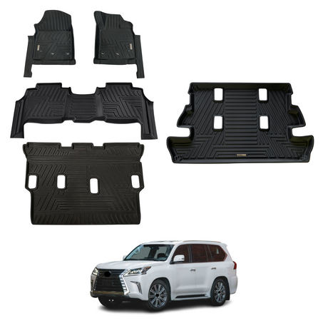 5D Car Floor Mats for Lexus LX570 LX Series 2013-2021