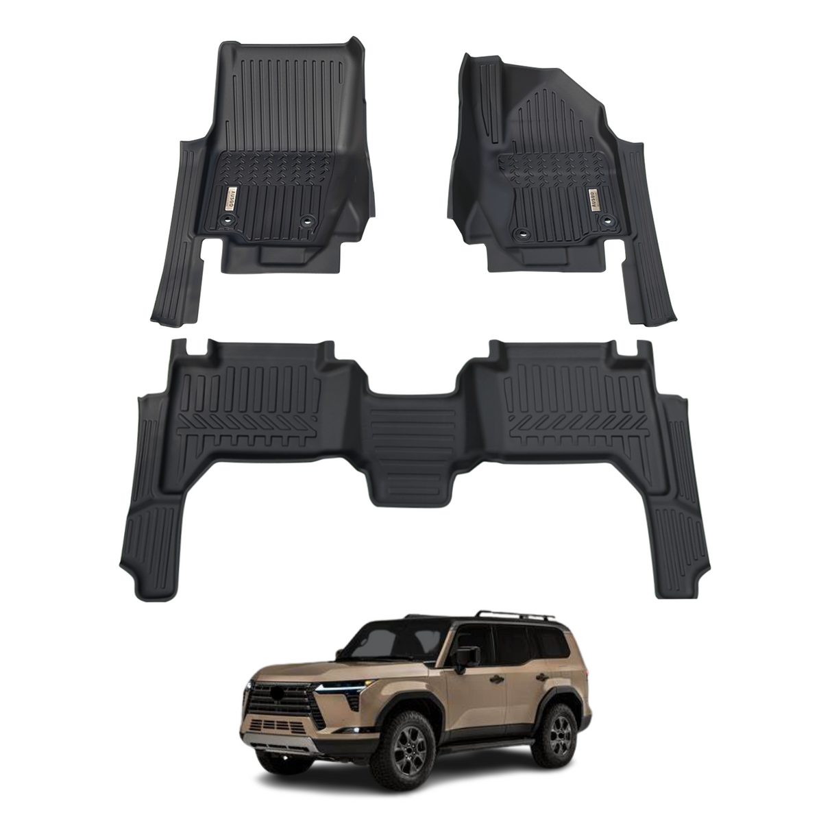 5D Car Floor Mats for Lexus GX550 5 Seats 2024-Onwards