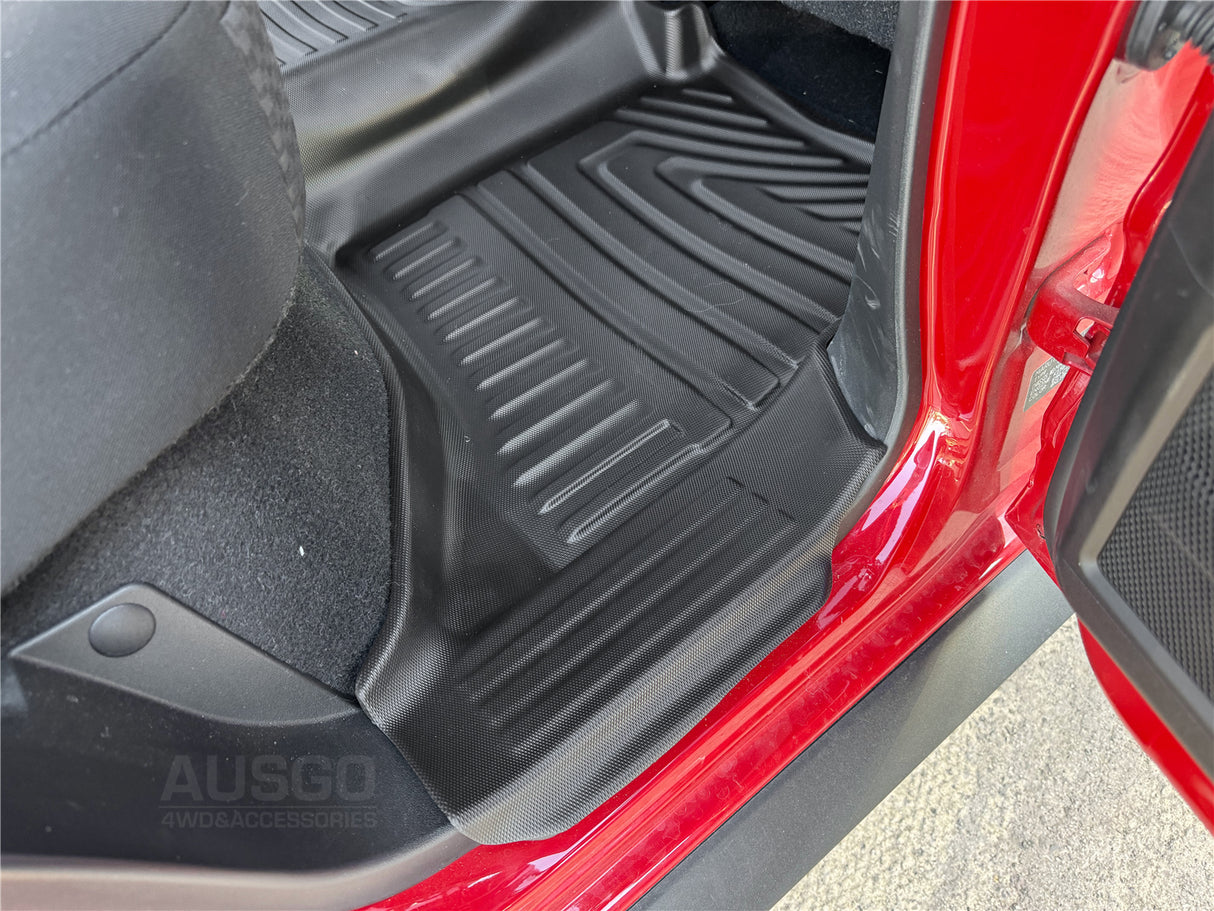TPE Floor Mats + Cargo Mat for Suzuki Jimny XL Auto Transmission 5 Doors 2023-Onwards Door Sill Covered Car Mats Boot Mat Detachable 3PCS