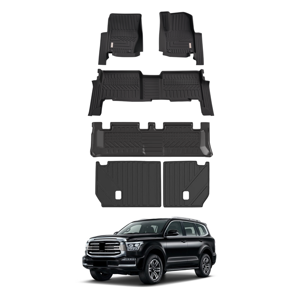 5D Car Floor Mats for GWM Tank 500 2024-Onwards