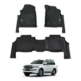 5D Moulded Car Floor Mats for Toyota LandCruiser 200 LC200 2012-2021