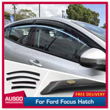 Luxury Weather Shields for Ford Focus SA Series Hatch 2018-Onwards