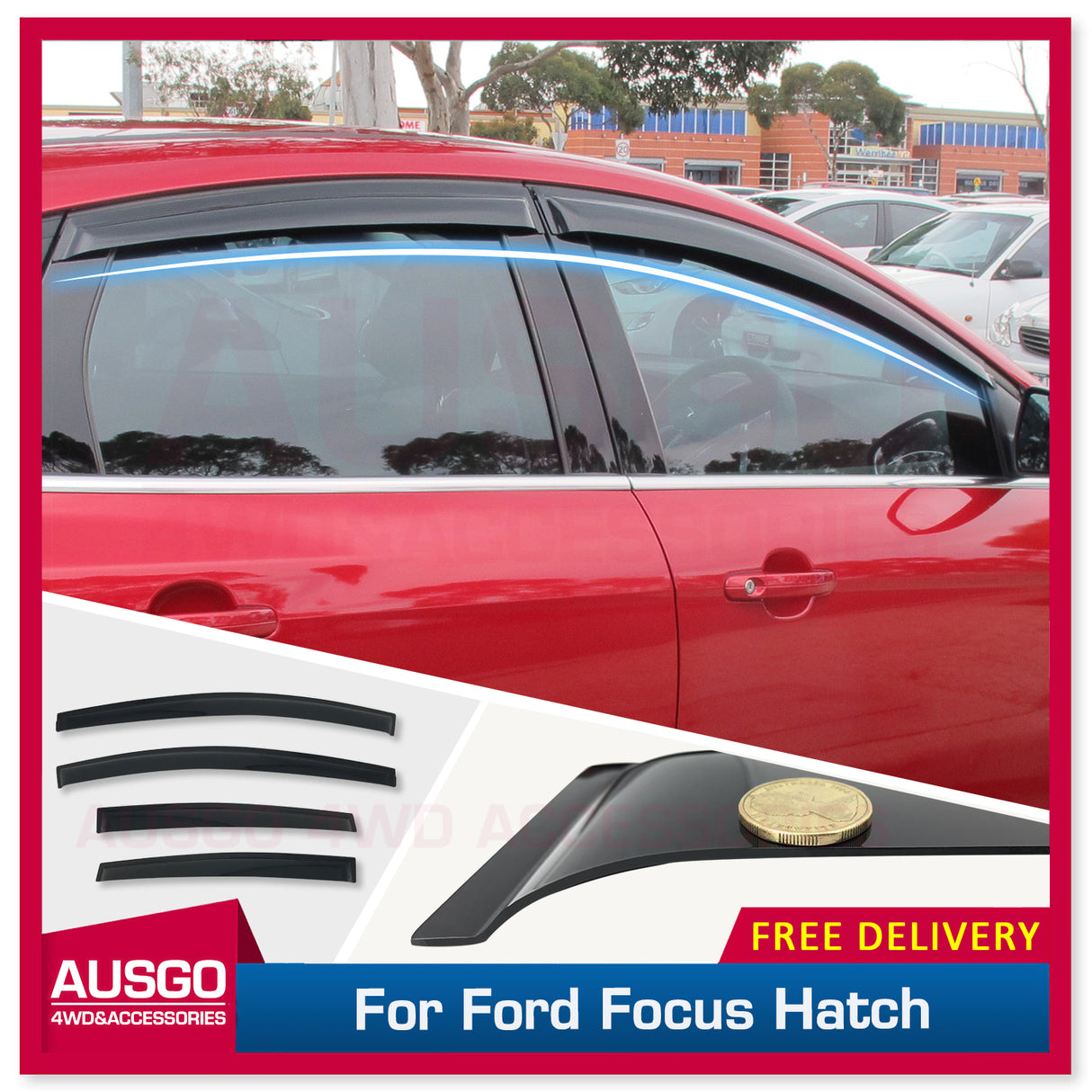 Weather Shields for Ford Focus LW LZ Series Hatch 2011-2018