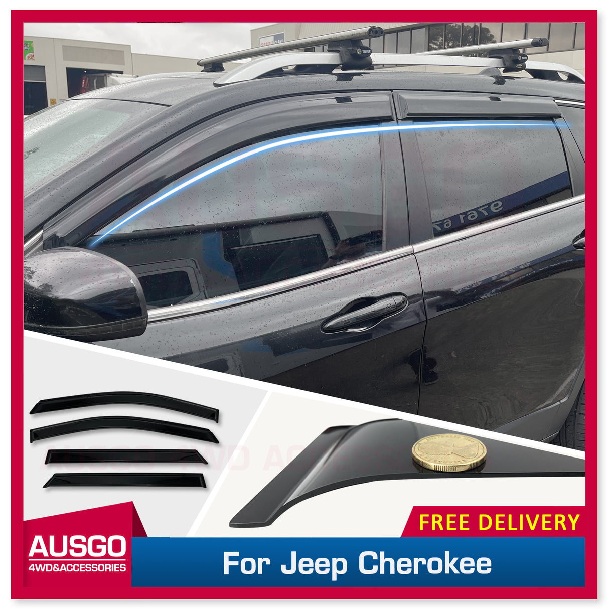 Weather Shields for Jeep Cherokee KL Series 2014-2019