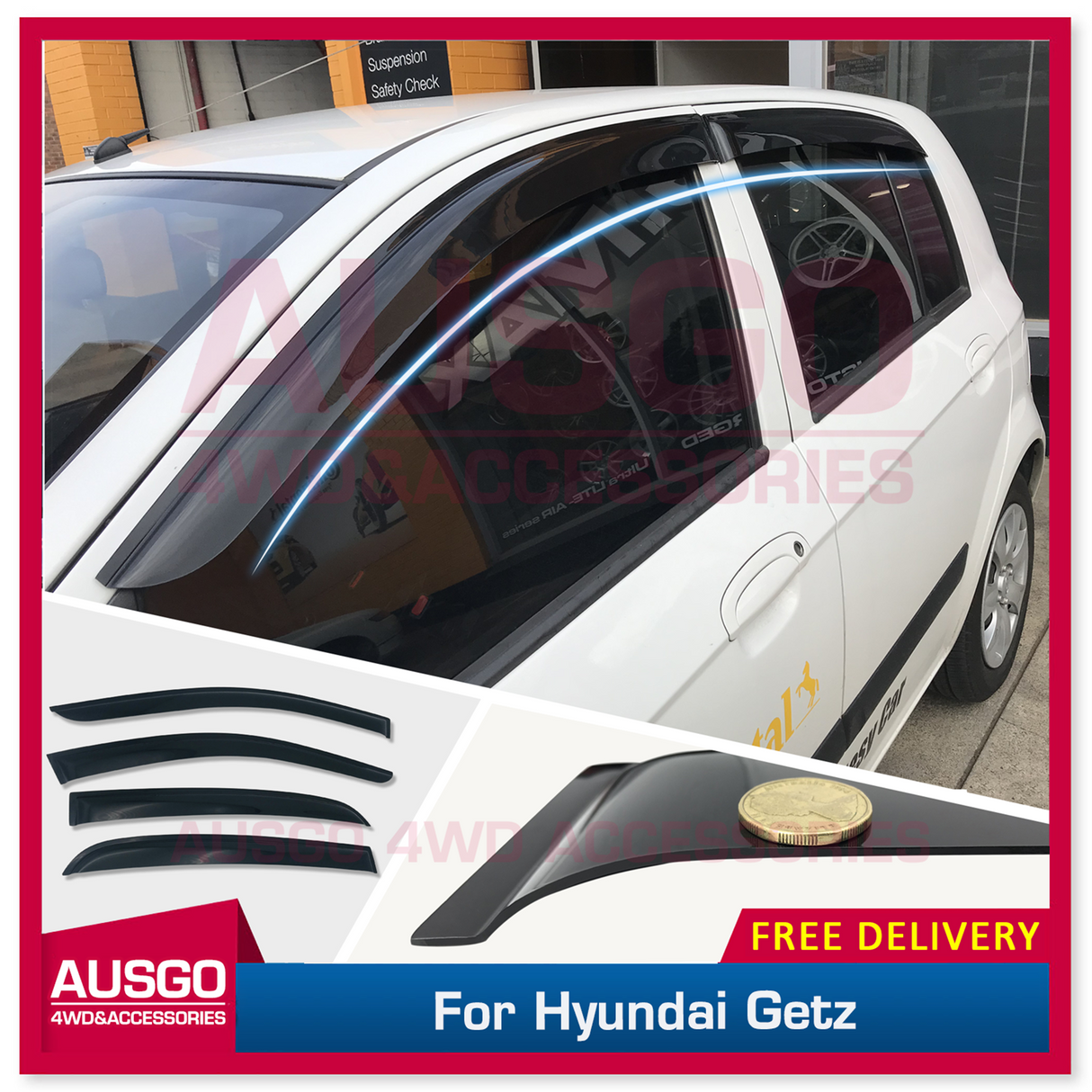 Weather Shields for Hyundai Getz TB Series 5Door 2002-2011