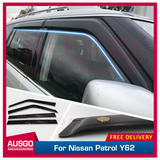 Luxury Weather Shields for Nissan Patrol Y62 2012-Onwards