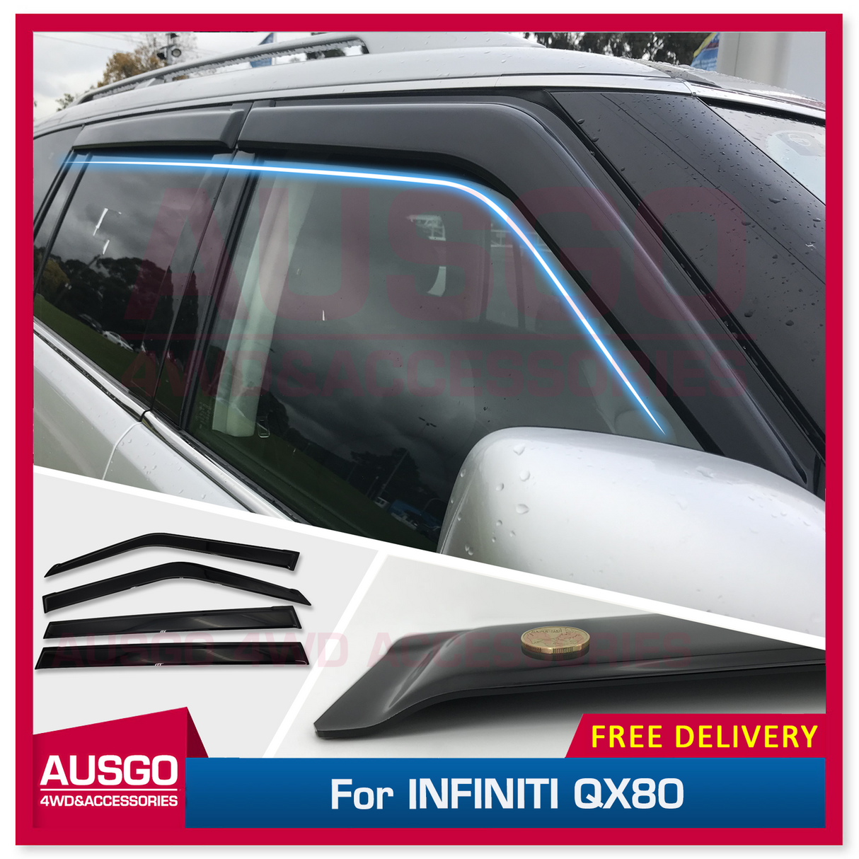 Luxury Weather Shields for INFINITI QX80 Z62 2015-2019