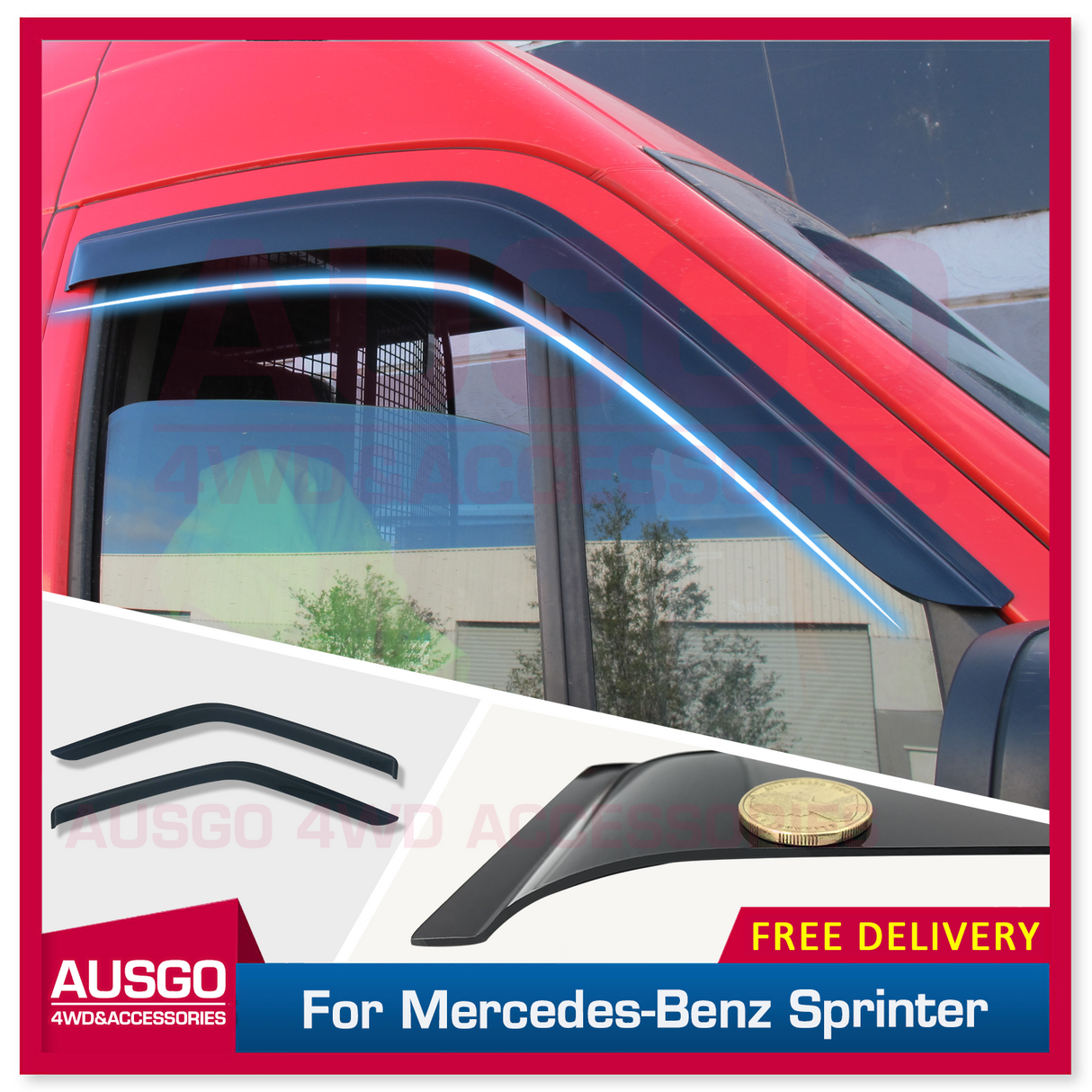 Weather Shields for Mercedes-Benz Sprinter 2006-Onwards