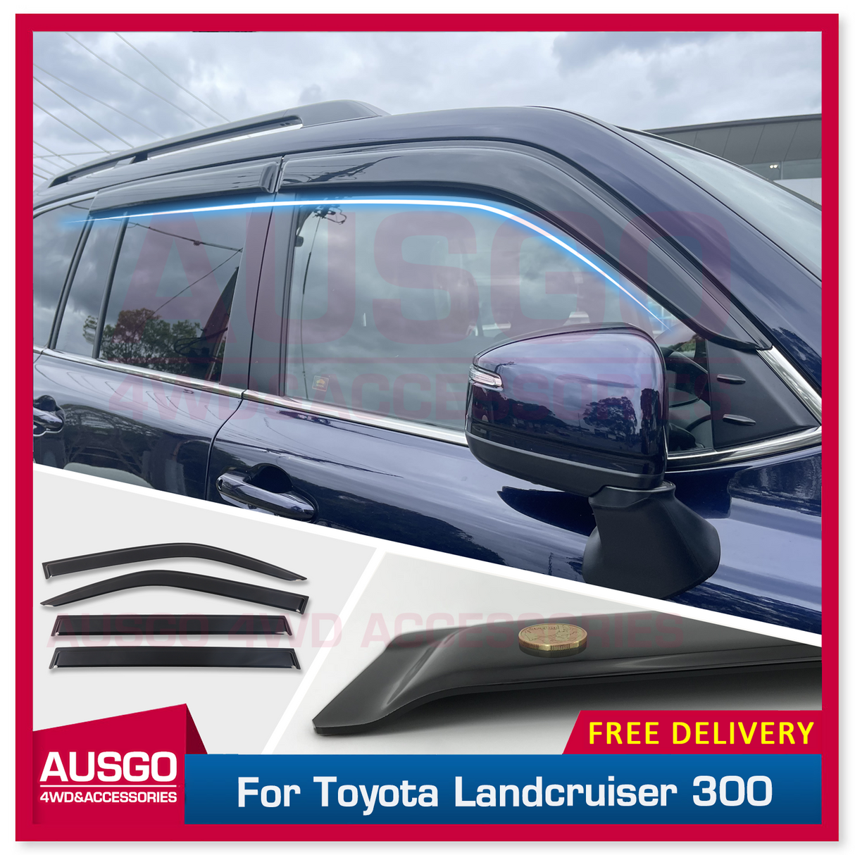 Luxury Weather Shields for Toyota Land Cruiser 300 Series 2021-Onwards