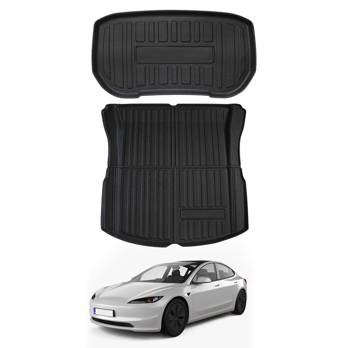 FRONT + REAR Boot Liner for Tesla Model 3 Highland 2024-Onwards