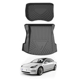 FRONT + REAR Boot Liner for Tesla Model 3 2019-2021