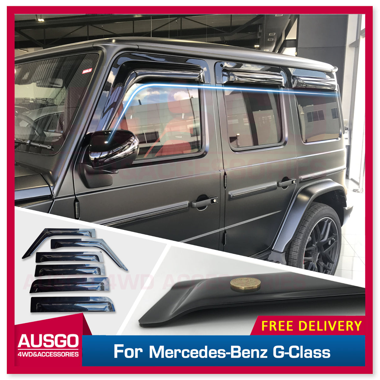 Wide Type Weather Shields for Mercedes-Benz G-Class 2011-2018