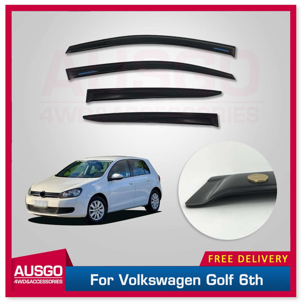 Luxury Weather Shields for Volkswagen Golf 6th Gen MK6 2009-2013