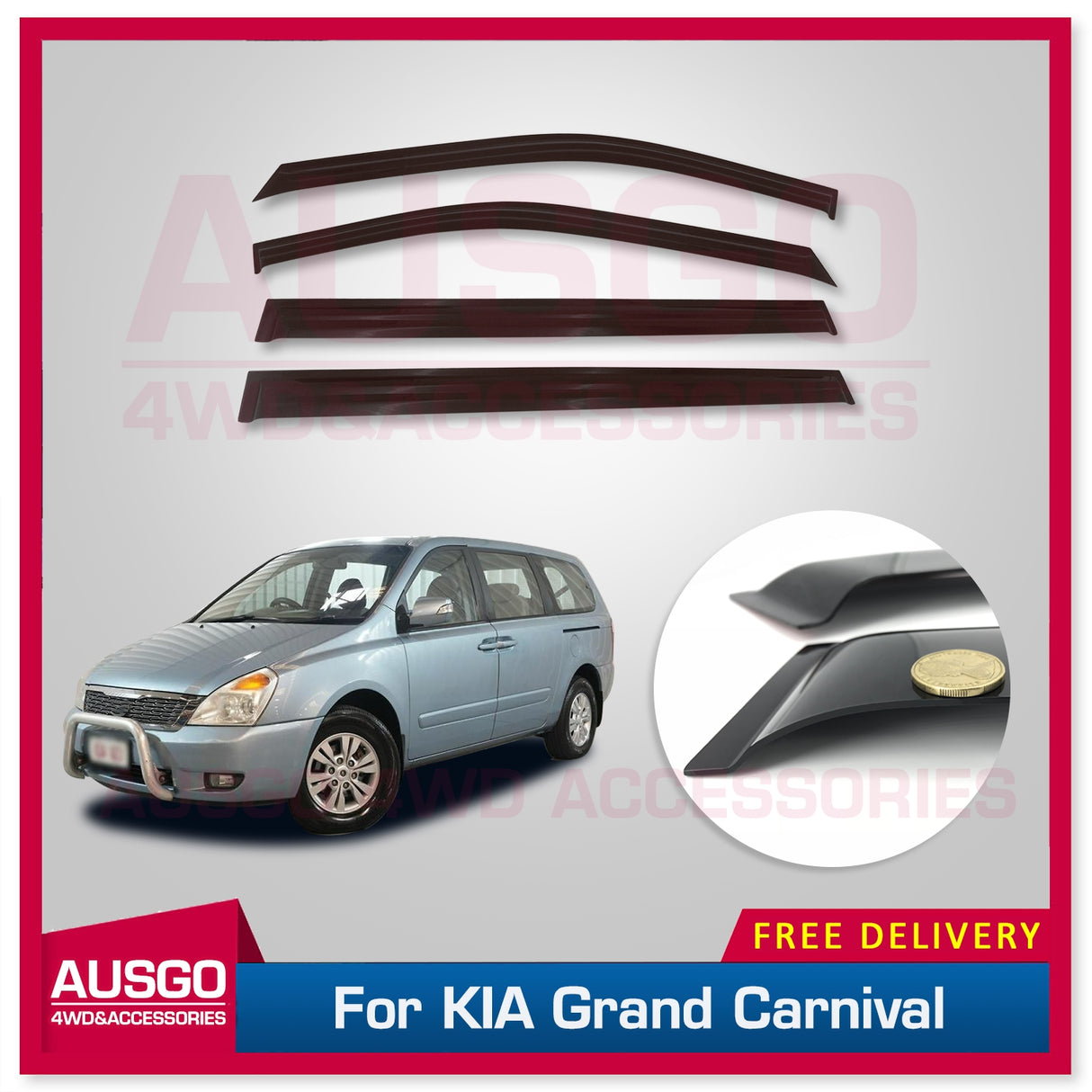 Weather Shields for KIA Grand Carnival VQ Series 2005-2014