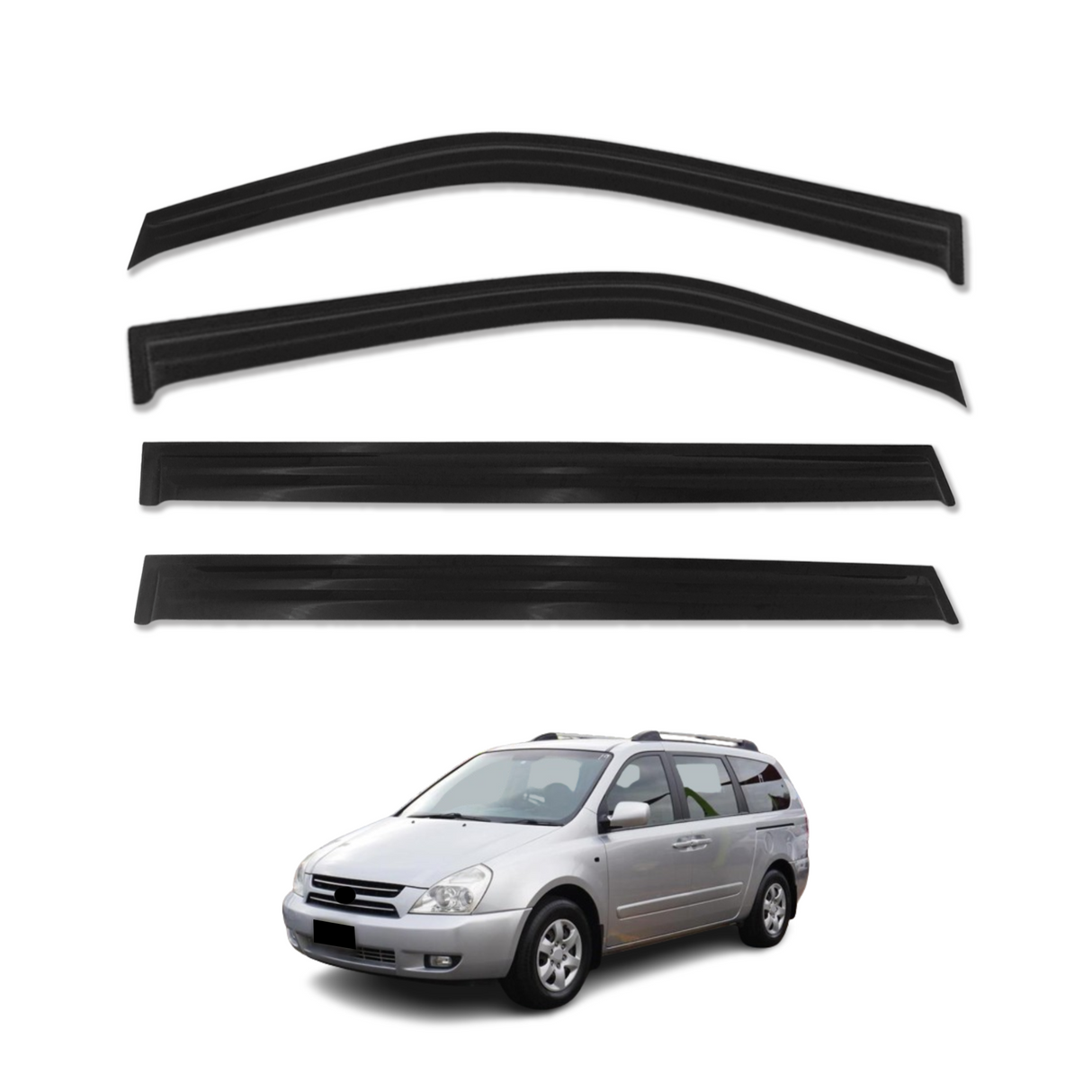 Weather Shields for KIA Grand Carnival VQ Series 2005-2014