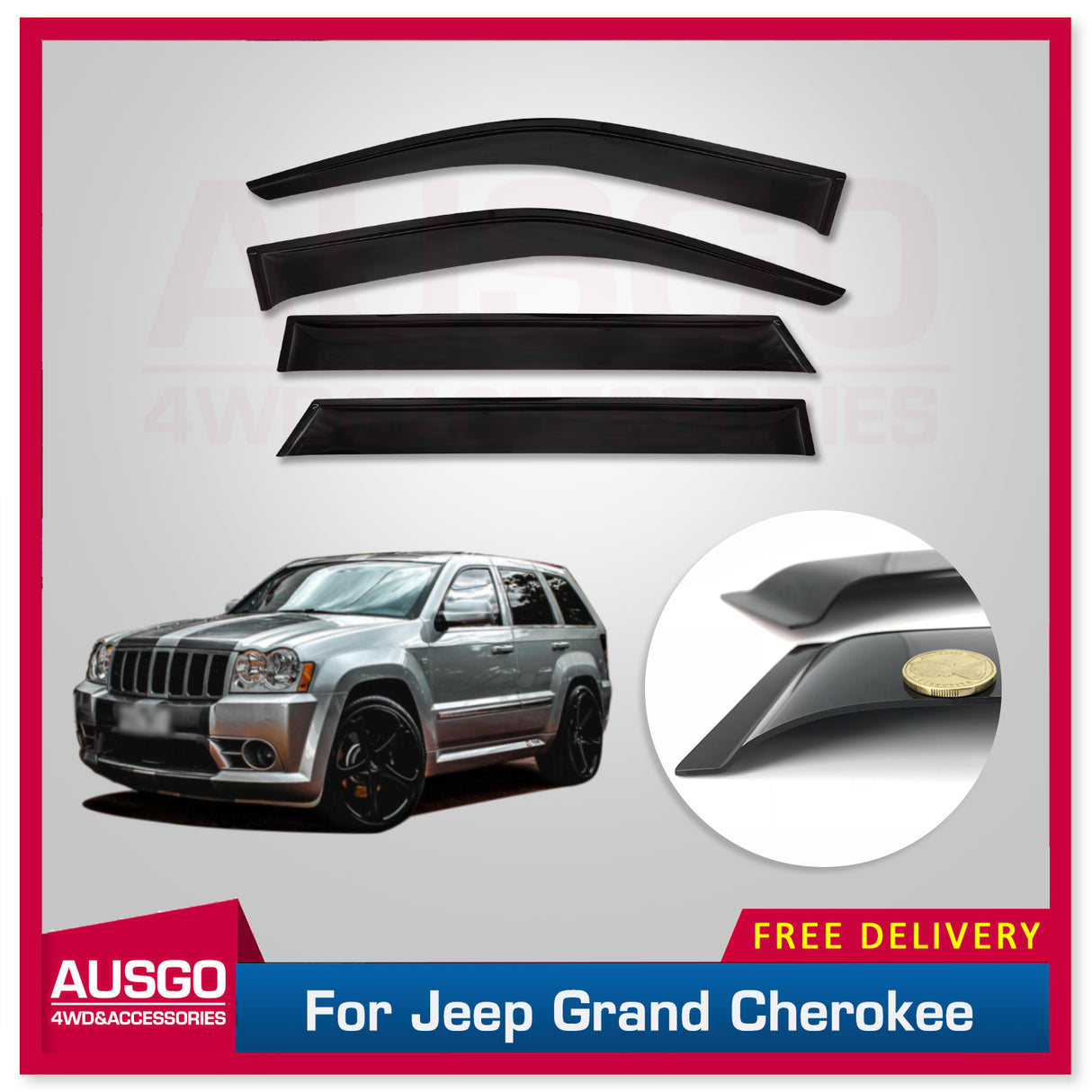 Weather Shields for Jeep Grand Cherokee WH 2005-2010