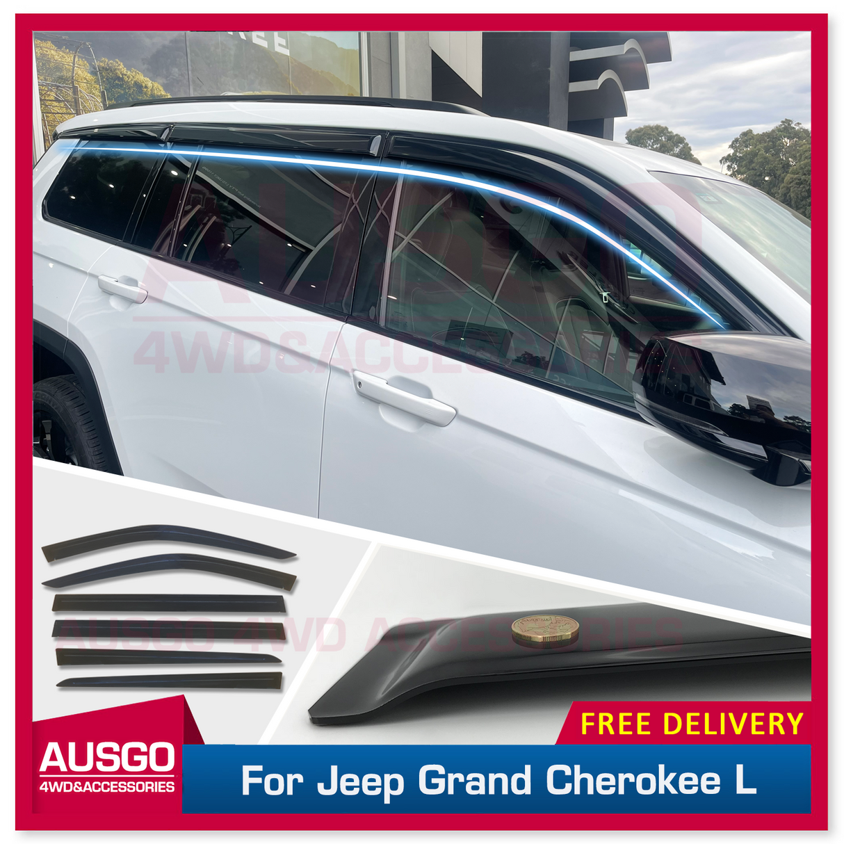 Luxury Weather Shields for Jeep Grand Cherokee L WL 7 Seats 2021-Onwards