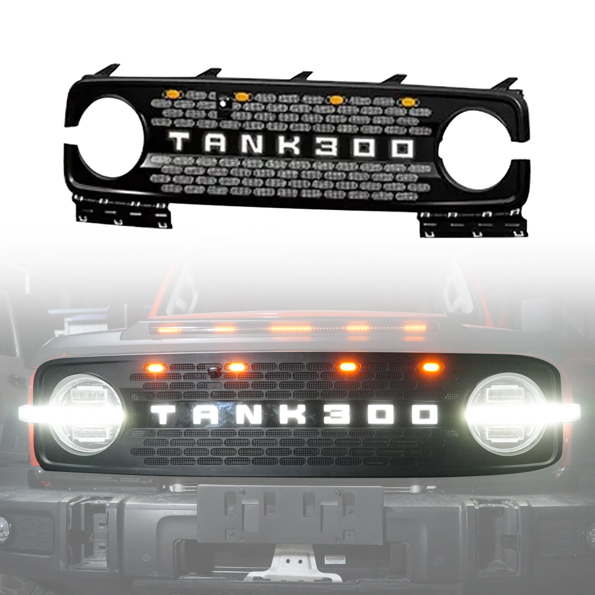 LED Front Grille for GWM Tank 300 | Stylish Design with LED Lights ...