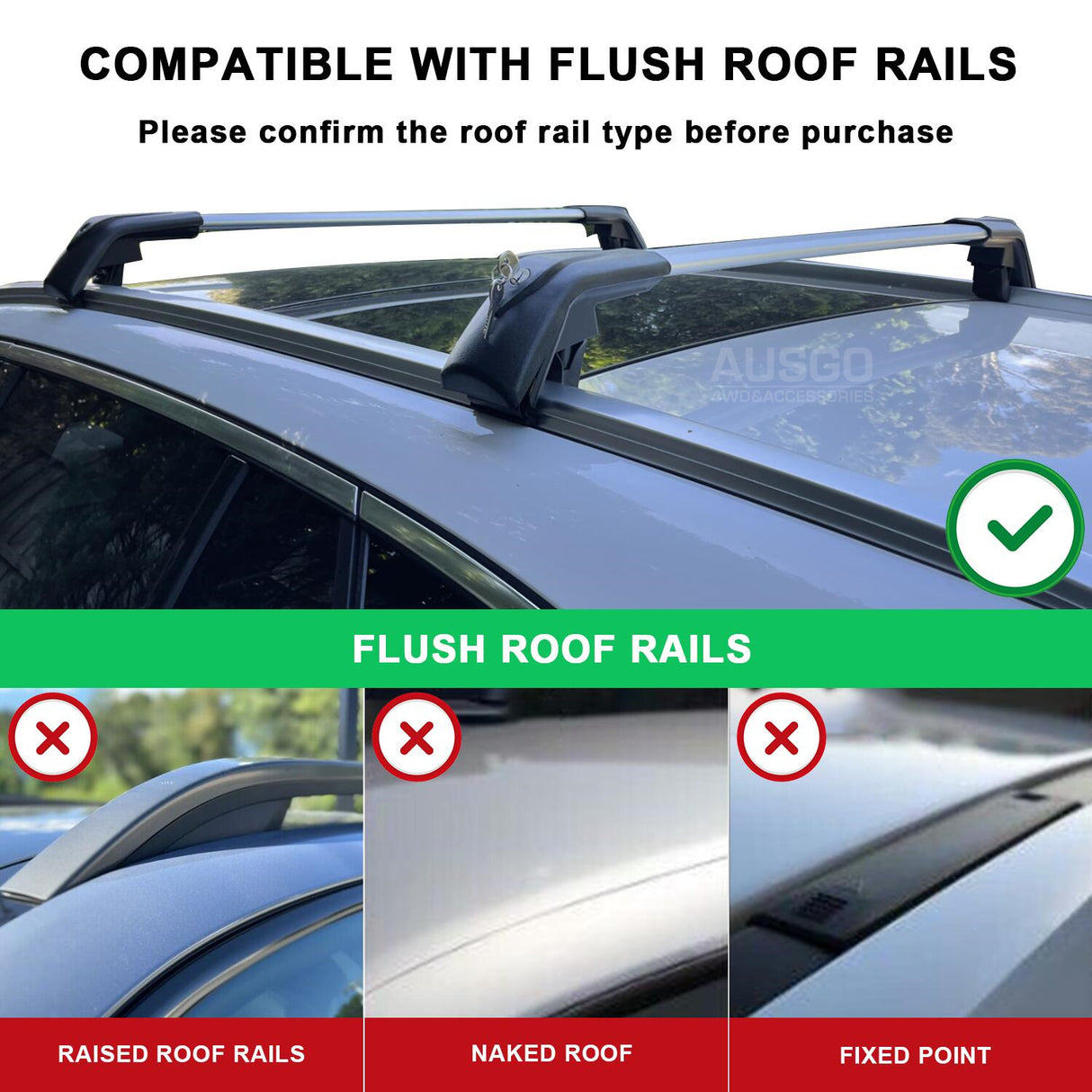 Car Roof Rack Adjustable Size from 121 to 135CM