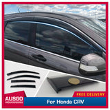 Stainless Trim Weather Shields for Honda CRV CR-V 2007-2011