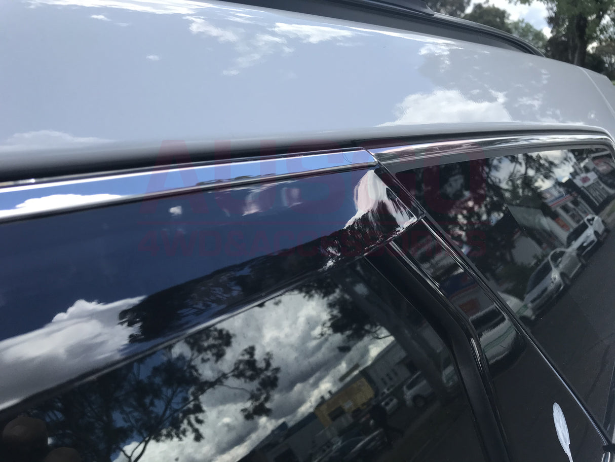 Stainless Trim Weather Shields for Hyundai Santa Fe DM Series 2012-2018