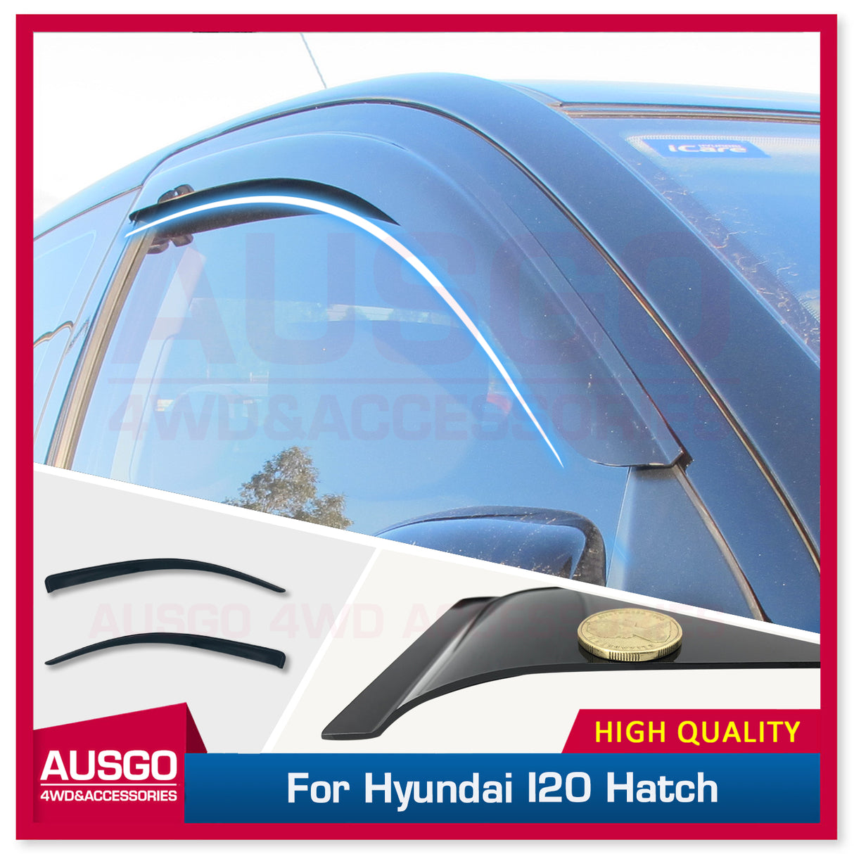 Weather Shields for Hyundai I20 PB Series 3Door 2010-2015