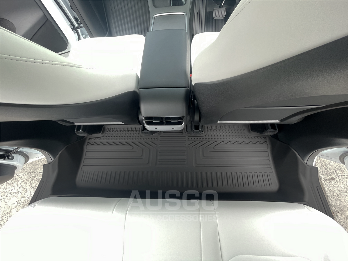 TPE Floor Mats + Sunroof Shade + Front + Rear Cargo Mats for Tesla Model Y 2022-Onwards Door Sill Covered Car Mats Boot Liner Sun Shade