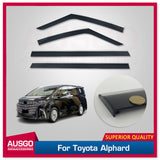 Stainless Trim Weather Shields for Toyota Alphard 2024-Onwards