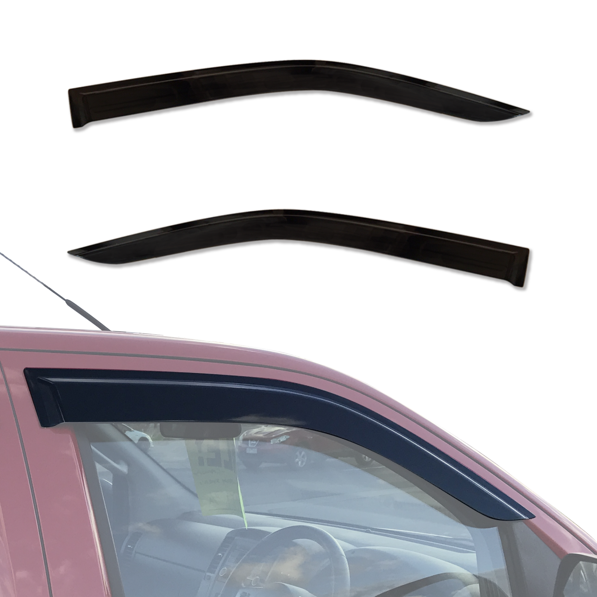 Injection Weather Shields for Nissan Navara D40 Extra Cab