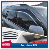 Stainless Trim Weather Shields for Haval H9 2015-Onwards