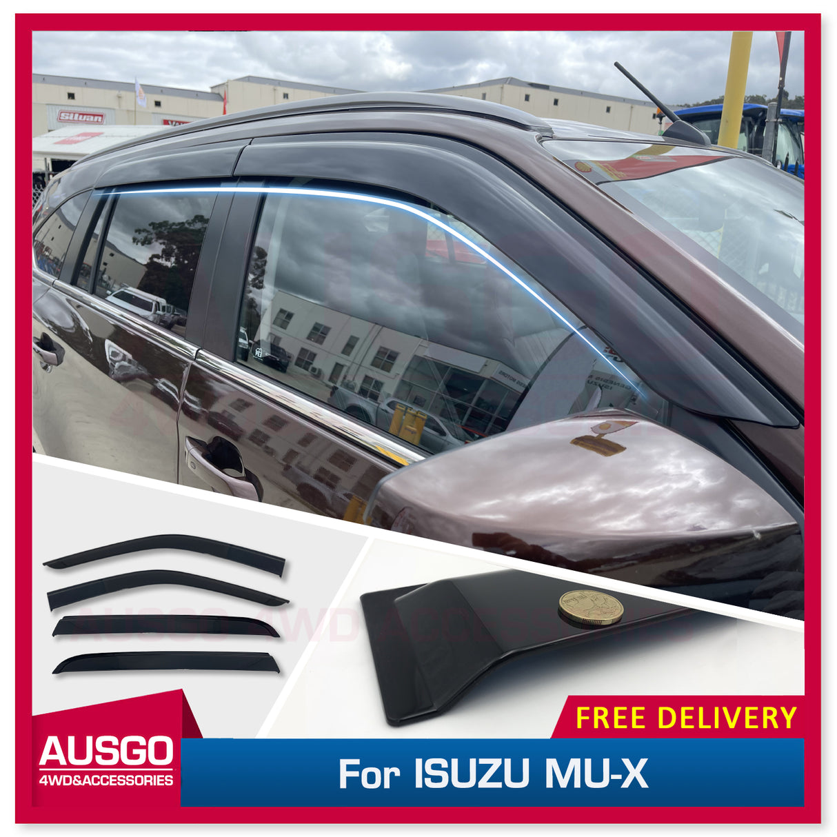 Injection Weather Shields for ISUZU MUX MU-X 2021-Onwards