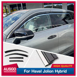 Stainless Trim Weather Shields for Haval Jolion Pro HEV Hybrid 2024-Onwards