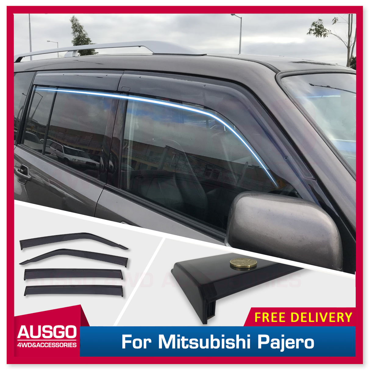 Injection Weather Shields for Mitsubishi Pajero 2000-2021