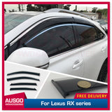 Stainless Trim Weathershields for Lexus RX270 RX350 RX450H 2009-2015