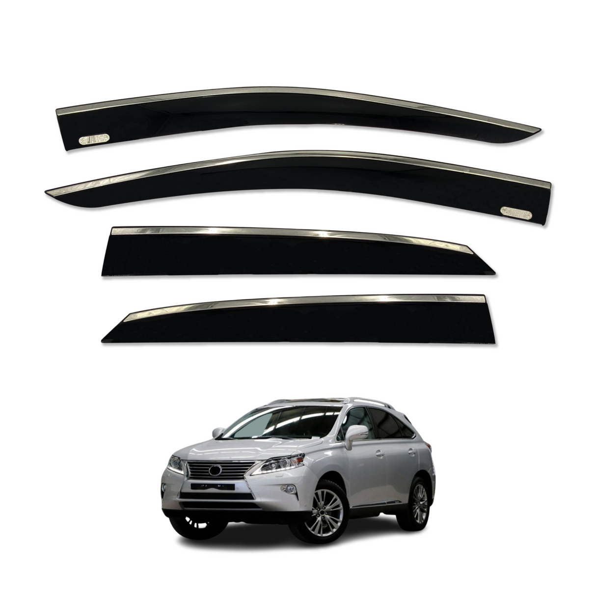 Stainless Trim Weather Shields for Lexus RX200T / 300 / 350 / 450H 5 Seats 2015-2022